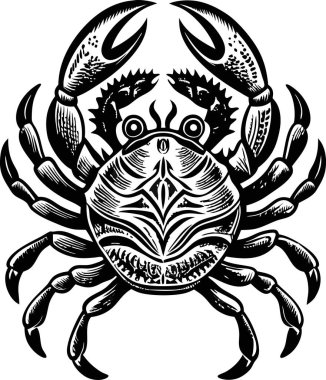 crab silhouette vector style printable design clipart