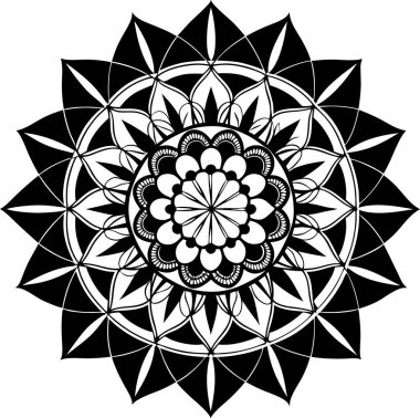 floral mandala vector art print ready clipart