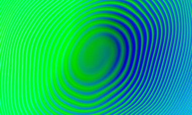 Telefon ekranında parmak izi taraması yapıldı. Soyut yeşil mavi eğimli spiral desen arkaplanı. Konsept tasarım teknolojisi ve 3D resimleme için kullan.