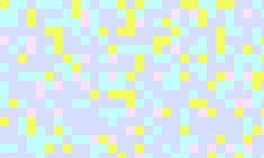 Soyut kare piksel mozaik renkli arka plan geometrik renksiz desen pastel renklerde. 8 bit