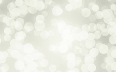 Beyaz ve gümüş soyut arkaplan arkaplan ve duvar kâğıdı Noel için bokeh ışıkları ile bulanık.