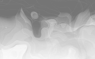 Soyut çizgiler düz beyaz eğri hareketi, Geometrik yüksek teknoloji ve gradyan arkaplan sallar..