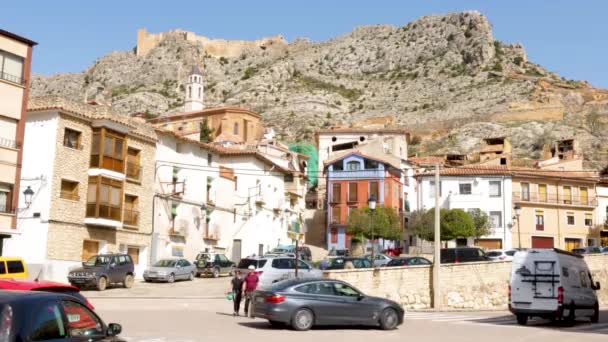 2022 Castellote Spanya Aragon Teruel Spanya Bölgelerde Kırsal Yaz Turizmi — Stok video