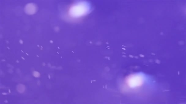 Latar Belakang Video Kabur Partikel Mengambang Air Bergetar Dari Tetesan — Stok Video