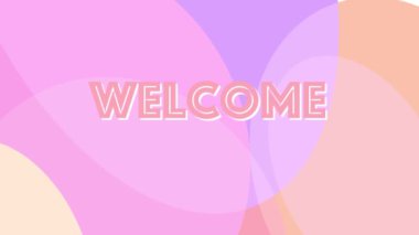 Canlandırılmış hoş geldin giriş hareketi grafik arkaplan videosu