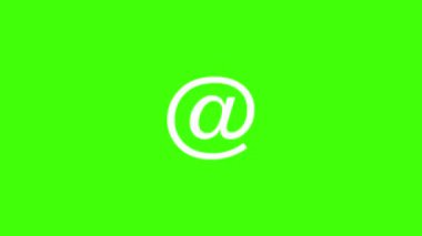 Yeşil ekran video üzerinde canlandırılmış harf, sayı ve karakterler