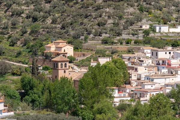 Yator Uma Pequena Cidade Sul Granada Casas Cidade São Brancas — Fotografia de Stock