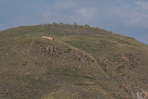 Montaña Sur Granada Hay Arbustos Árboles Hay Una Casa Campo — Foto de Stock