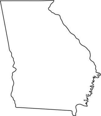 Gürcistan 'ın dış harita sınırı.