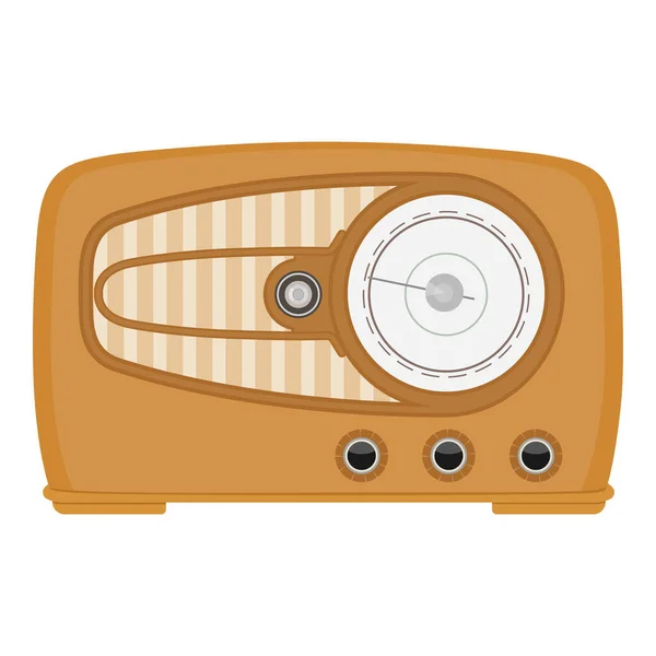 Oude Radio Ilustratie Van Een Oude Radio Ontvanger Van Vorige — Stockfoto