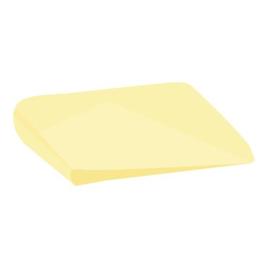 Beyaz arka planda izole edilmiş sarı kremalı tereyağı. Taze süt ürünü: tereyağı, margarin veya yayılma. Bukleli veya tereyağlı organik çiftlik. Vektör illüstrasyonu