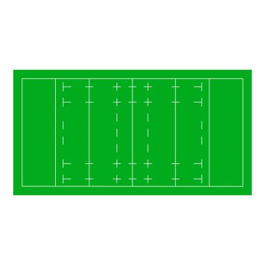 Rugby Ligi saha vektör çizimi