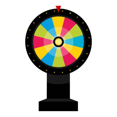 Çarkıfelek, bedava spin promosyonu. Kumarhane için rulet, para oyunları ödüller için bölümler: para, ikramiye ve hediyeler. Beyaz arka planda izole edilmiş. İflas mı?