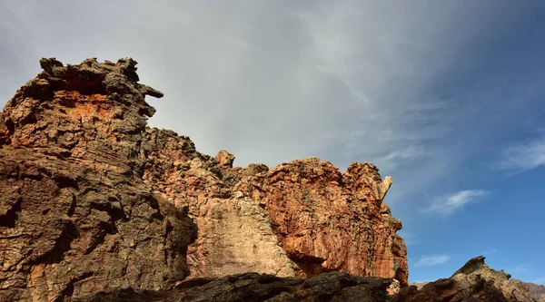 Скульптуры Красного Песчаника Фоне Голубого Неба Облаками Седерберге Западном Мысе — стоковое фото