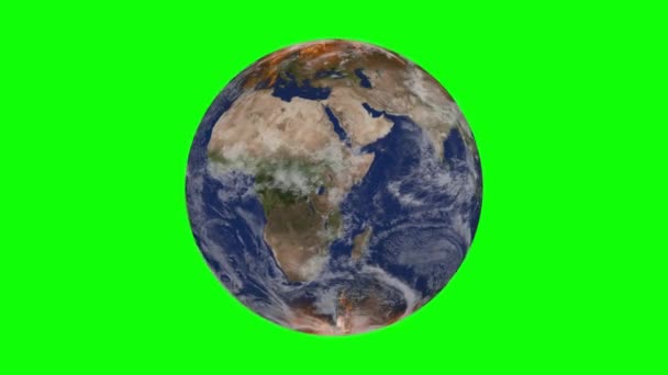グリーンスクリーン 気候変動 地球極の周りの火災 — ストック動画