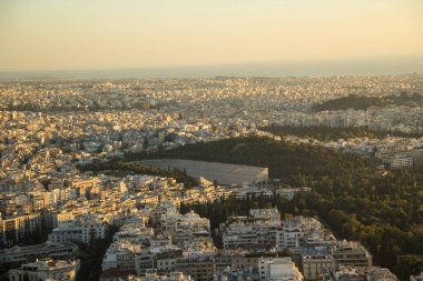 Atina 'nın güzel manzarası, Yunanistan