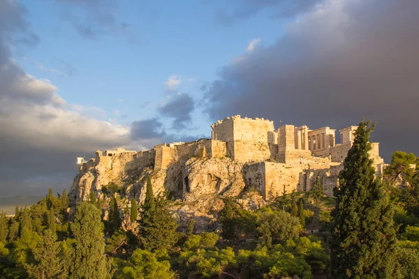 Hermosa Vista Acrópolis Erechtheion Atenas Grecia — Foto de Stock