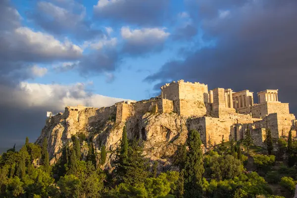 Bela Vista Acrópole Erechtheion Atenas Grécia — Fotografia de Stock