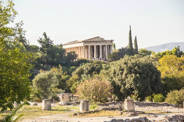 Ναός Του Ηφαίστου Στην Αθηνά Αρχεγέτης Βρίσκεται Στη Δυτική Πλευρά — Φωτογραφία Αρχείου