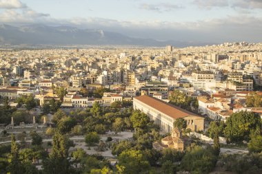 Atina 'nın güzel manzarası, Yunanistan