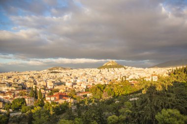 Atina 'nın güzel manzarası, Yunanistan