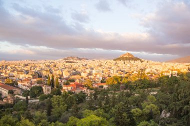 Atina 'nın güzel manzarası, Yunanistan