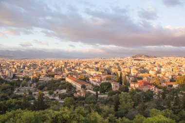 Atina 'nın güzel manzarası, Yunanistan