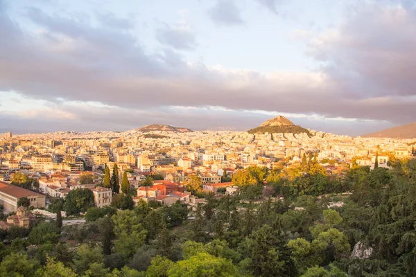 Hermosa Vista Del Paisaje Atenas Grecia — Foto de Stock