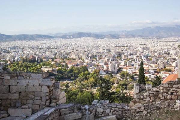 Schöne Aussicht Auf Die Landschaft Von Athen Griechenland — Stockfoto