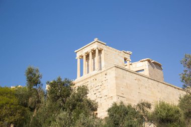 Yunanistan 'ın Atina kentindeki Akropolis ve Echtheion manzarası çok güzel