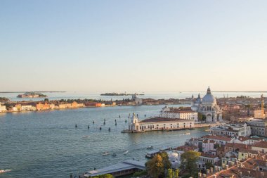 Santa Maria della Salute ve Venedik, İtalya Venedik lagün manzarası