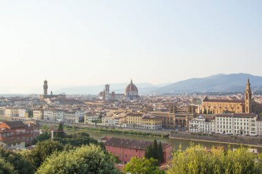 Santa Maria del Fiore ve Giotto's Belltower Floransa, İtalya güzel görünümü