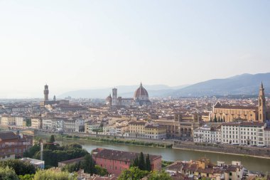 Santa Maria del Fiore ve Giotto's Belltower Floransa, İtalya güzel görünümü