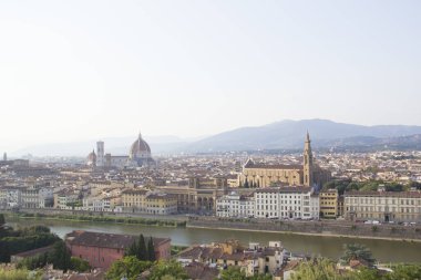Santa Maria del Fiore ve Giotto's Belltower Floransa, İtalya güzel görünümü