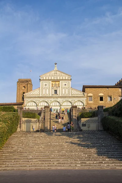 Prachtig Uitzicht Kerk Van San Miniato Monte Florence Italië — Stockfoto
