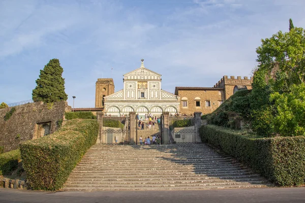 Вид Церковь Сан Миниато Аль Мбаппе Флоренции Италия — стоковое фото