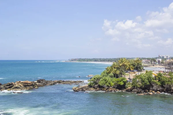 Piękny Widok Tropical Beach Sri Lanki Słoneczny Dzień — Zdjęcie stockowe