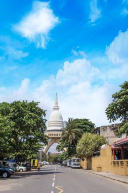 Güneşli bir günde Colombo, Sri Lanka 'nın güzel manzarası