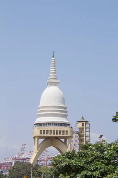 Beautiful View Sambodhi Chaitya Stupa Colombo Sri Lanka Sunny Day — стокове фото