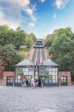 Macaristan, Budapeşte 'deki füniküler manzara çok güzel.