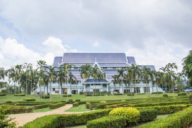 Bangkok, Tayland 'da tarihi bir binanın güzel manzarası