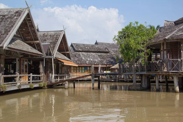 stock image Beautiful view of the Floating Market in Pattaya, Thailand