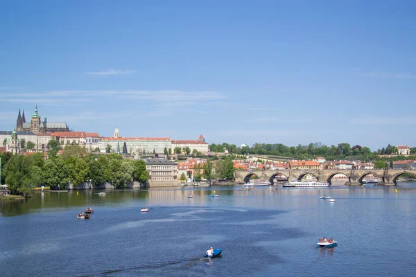 Schöne Aussicht Auf Den Veitsdom Die Prager Burg Und Mala — Stockfoto