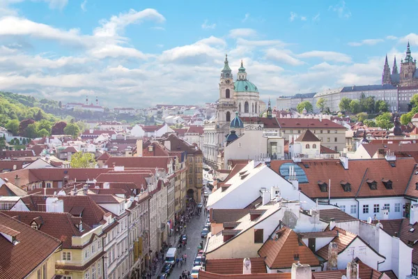 Kaunis Näkymä Hradcanylle Prahan Historialliselle Alueelle Tsekin Tasavalta — kuvapankkivalokuva