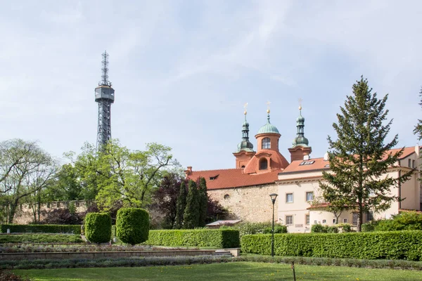 Krásný Výhled Petřínskou Věž Praze Česká Republika — Stock fotografie