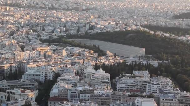 Belle Vue Sur Paysage Athènes Grèce — Video