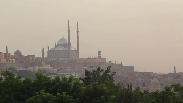 Mosquée Muhammad Ali Cœur Citadelle Caire Egypte — Video