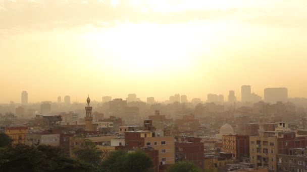 Veduta Del Panorama Del Cairo Egitto — Video Stock