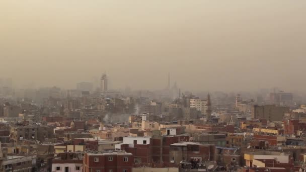Blick Auf Kairo Panorama Ägypten — Stockvideo