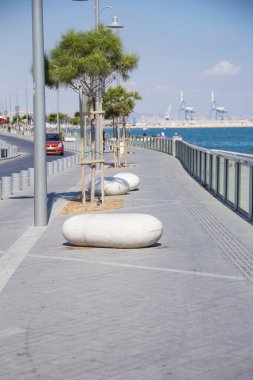Kıbrıs Rum Kesimi 'nin Larnaka kentindeki setin manzarası güzelmiş.